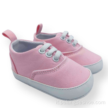 Scarpe in tela infantile per neonate